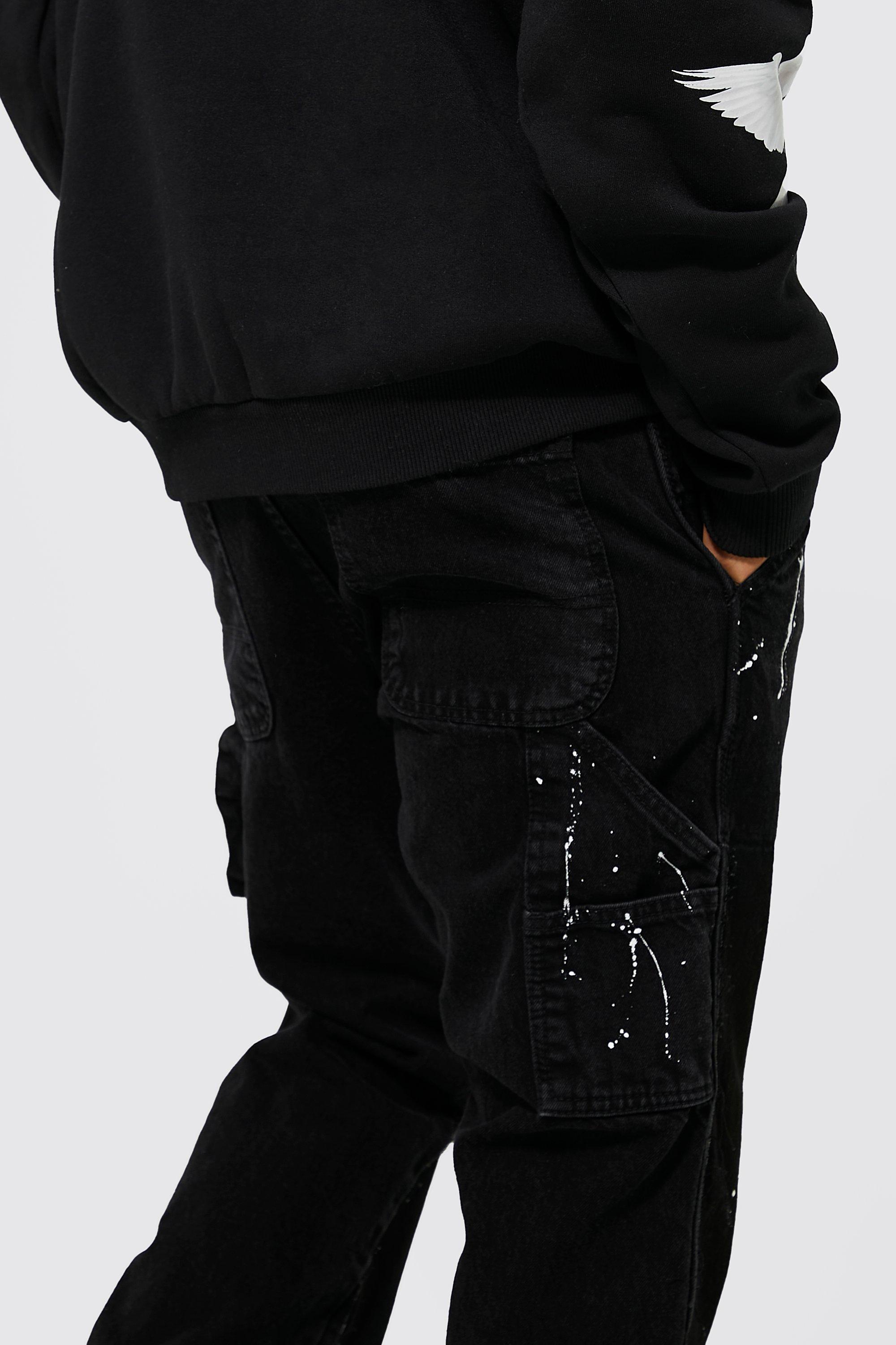 Destructed black hot sale jeans